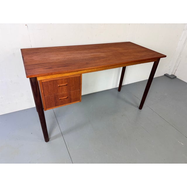 Mid-Century Danish Teak Desk, 1950s For Sale - Image 13 of 15