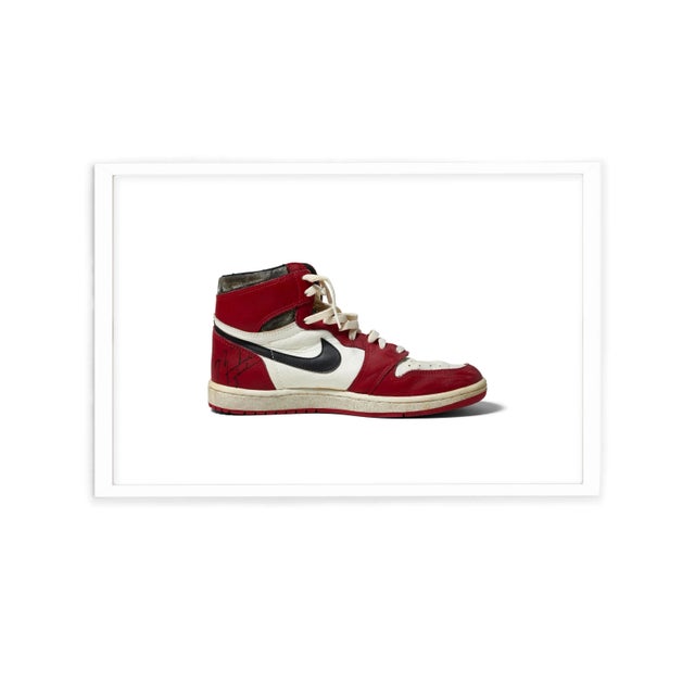Fine Art Photograph of Original Air Jordan Signed by Michael Jordan For Sale - Image 4 of 6