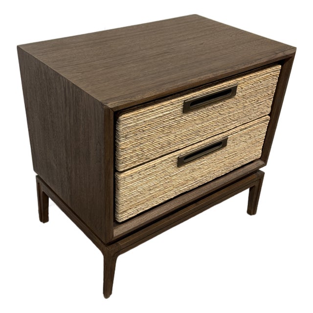Brownstone Gemma Nightstand, Teak Wood For Sale