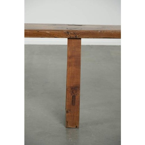 French Brocante Hall Bench For Sale - Image 9 of 16
