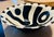 Contemporary Vintage Handmade Cobalt Blue, Black & White Hand-Painted Bowl For Sale - Image 3 of 3