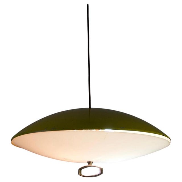 Italian Yellow Pendant Lamp, 1950s For Sale - Image 12 of 12