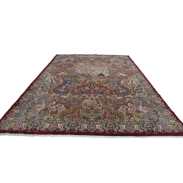 Vintage Middle Eastern Rug in Wool For Sale - Image 3 of 7