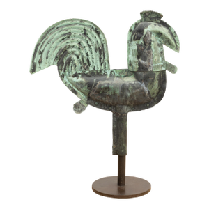 Early 19th Century French Folk Art Cockerel Weathervane Coq De Clocher