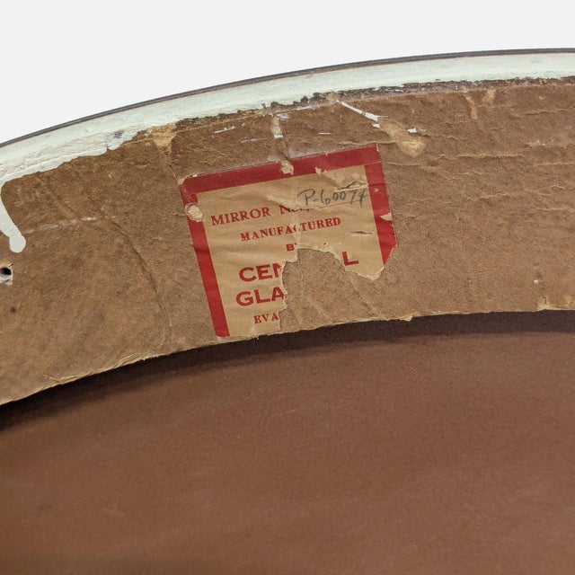 Modern Vintage Etched Frameless Mirror For Sale - Image 3 of 6