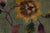 Antique 1920s Art Deco Chinese Nichols Rug in Sage Green & Plum Floral Design For Sale - Image 4 of 12