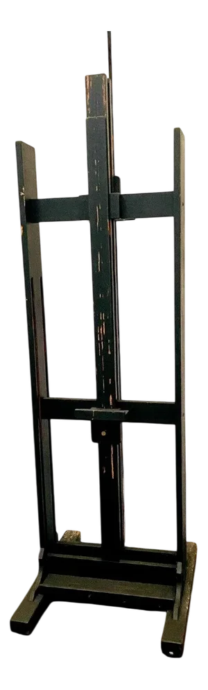 Blackened Wood Double-Sided Painting Easel