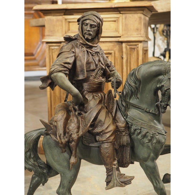 The Horseman Returning From the Hunt, Alfred Barye, Émile Guillemin, Circa 1870 For Sale - Image 4 of 18