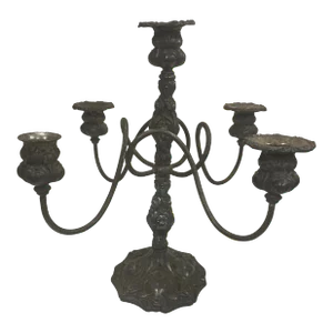 Vintage Silverplated Five Arm Candelabra