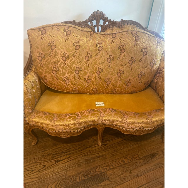 Wood Early 20th Century Victorian Homer Bros Loveseat For Sale - Image 7 of 11