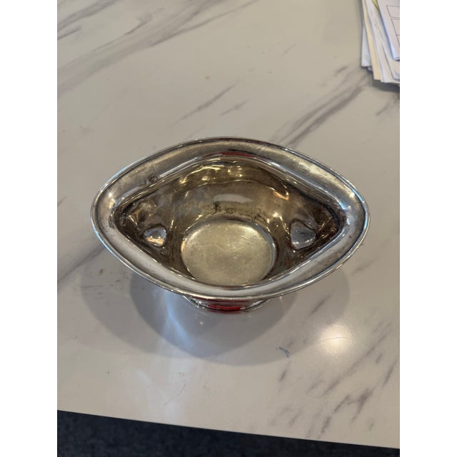 Mid-Century Modern Antique Sterling Silver Oval Bowl by Tiffany & Co. For Sale - Image 3 of 5