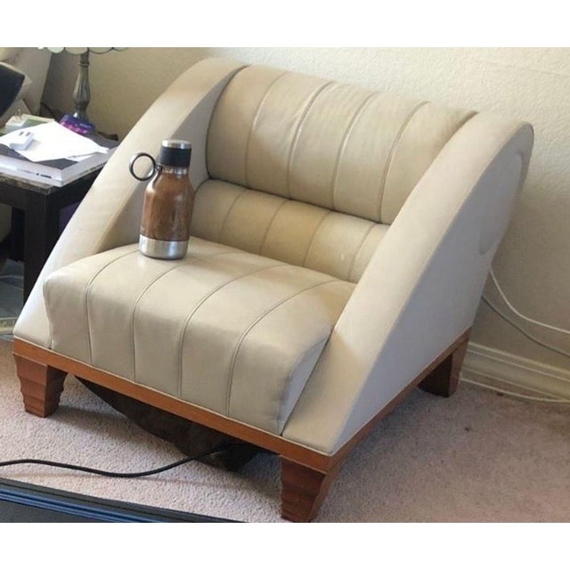 1990s Leon Krier for Giorgetti "Aries" Club Chairs For Sale - Image 9 of 9