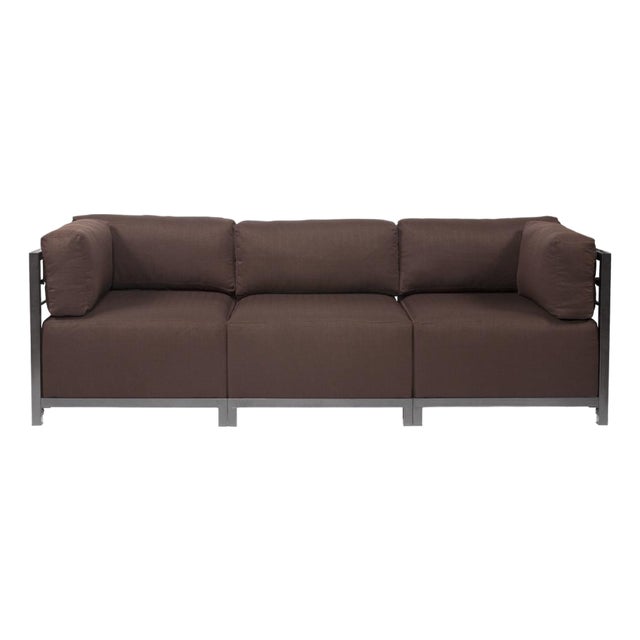 Axis 3pc Sectional Sterling Chocolate Titanium Frame For Sale