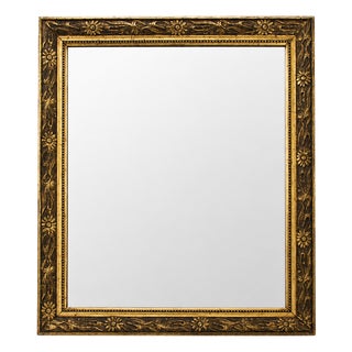 Vintage Wall Mirror with Gilded Ornate Frame, 1960s For Sale