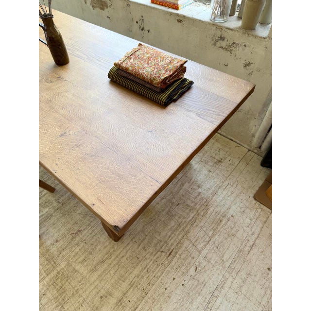 Farmhouse Table in Oak, 1950s For Sale - Image 12 of 18