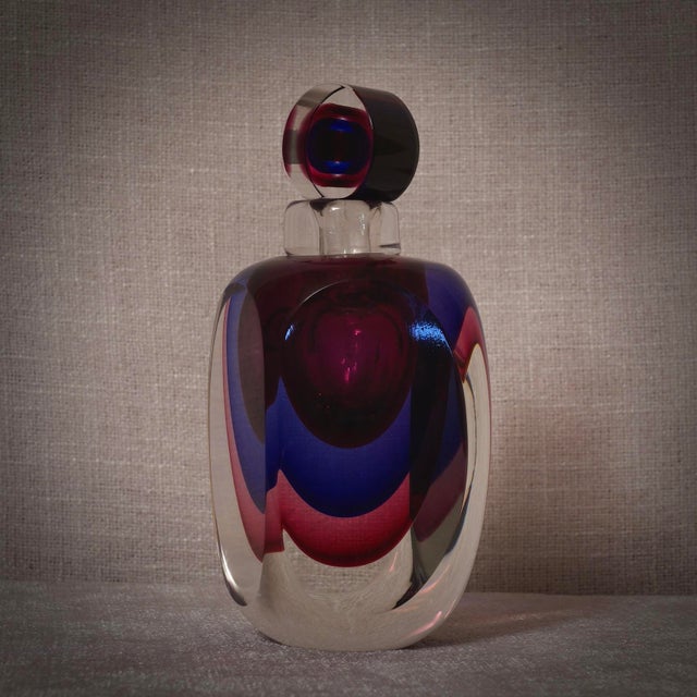 Mid-Century Modern Murano Glass Perfume Bottle, Italy, 1990s For Sale - Image 10 of 10