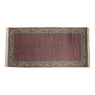 Vintage Bulgarian Tabriz Design Rug Runner - 5'11" X 11'11" For Sale