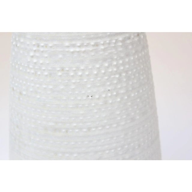 Vintage Textured Ceramic Table Lamp by Lee Rosen for Design Technics For Sale - Image 9 of 13