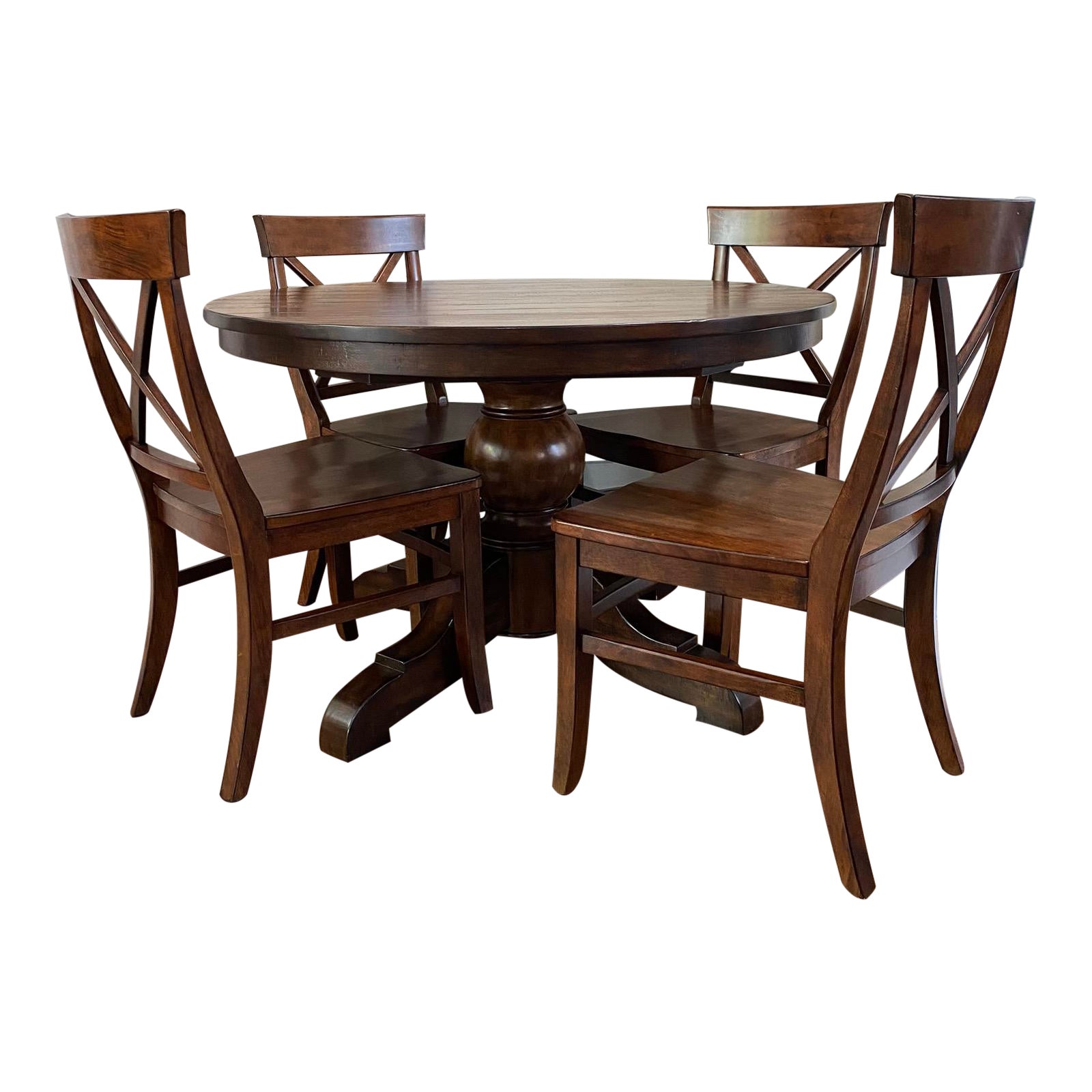 Traditional Pottery Barn Dining Set 5 Pieces Chairish