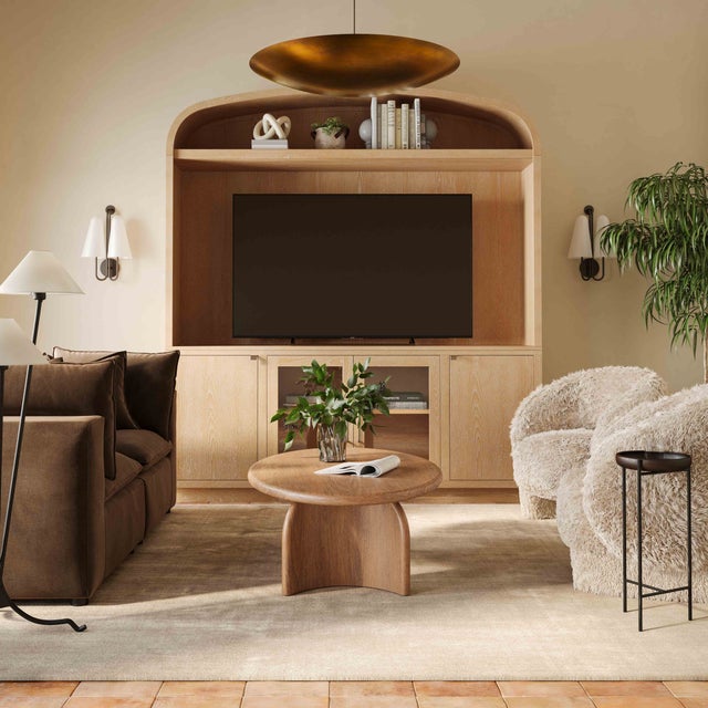 Elevate your living room with the Marlow Entertainment Center, a stylish piece that combines modern design with functional...