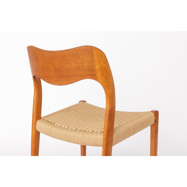 Danish Model 71 Chairs in Teak by Niels Otto Møller for J.L. Møllers, Set of 8 For Sale - Image 14 of 17