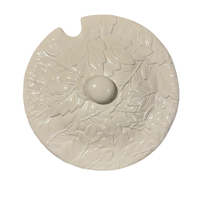 White Vintage White Ironstone Acorns and Leaves Soup Tureen For Sale - Image 8 of 9