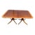 Late 20th Century Regency Style Crossbanded Mahogany Banquet Dining Table With 2 Leaves For Sale