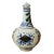 This Chinese snuff bottle is made of porcelain, it has an inside section that can be turned with painting. Unique with...