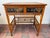 Mid 20th Century Burnt Bamboo Writing Desk With Shelf, Mid 20th Century For Sale - Image 5 of 12