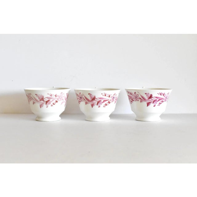 Collection of Georgian Famille Rose Tea Cups - Set of 6 For Sale - Image 9 of 13
