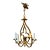 Mid-Century Brass Fleur-De-Lis Chandelier For Sale