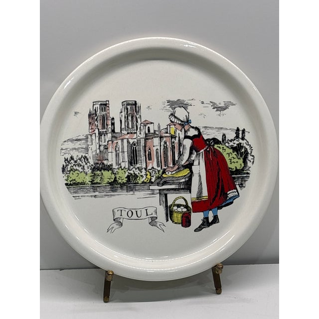 17th Century Set of 6 Salins France Quiche Lorraine 9 1/4” Plate Nancy Metz Toul Epinal (#Pa) For Sale - Image 13 of 18