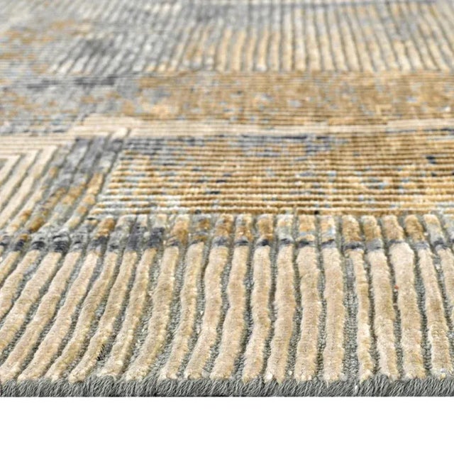 Rug with Pattern in Cool Tones For Sale - Image 6 of 9