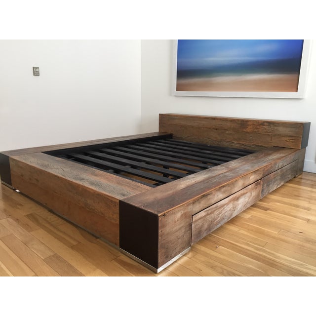 Environment Furniture Reclaimed Wood Edge Bed Chairish