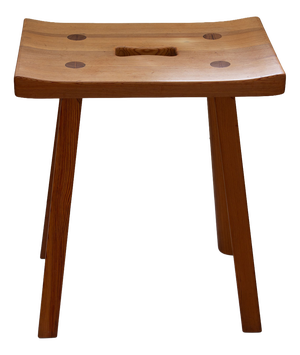 Swedish Pine Stool by Carl Malmsten, 1950s