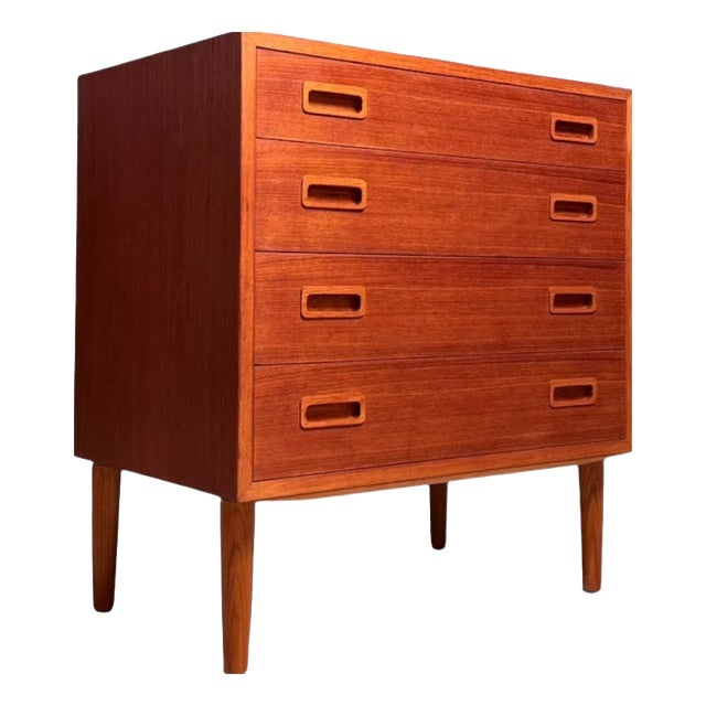 Teak Chest of Drawers from Poul Hundevad, Denmark, 1960s For Sale