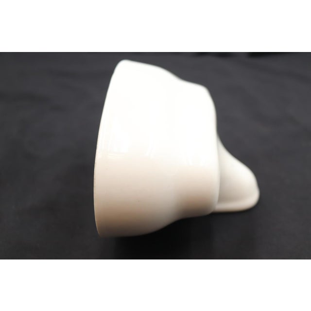 Reclaimed Ceramic White Tub Faucet Cover For Sale - Image 4 of 7