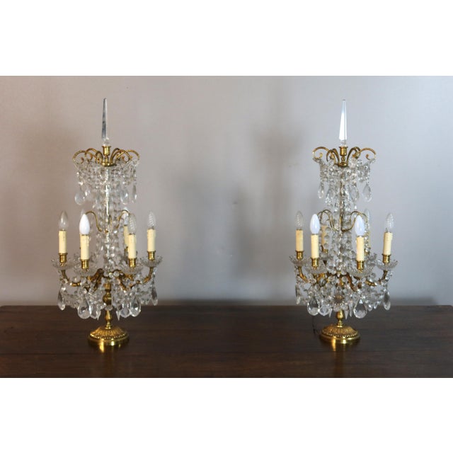 Large Louis XVI Style Girandoles, Set of 2 For Sale - Image 13 of 13