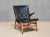 Lounge Chair in Black Leather, Oak & Teak by Arne Hovmand Olsen for J.L. Møllers, Denmark, 1952 For Sale - Image 13 of 15