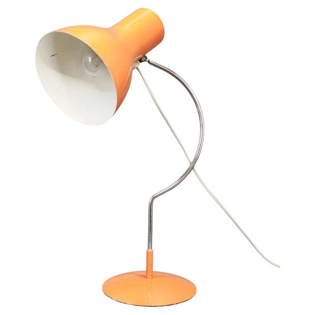 Orange Table Lamp by Josef Hůrka for Napako, Czechoslovakia, 1960s For Sale - Image 13 of 13