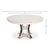 Transitional Round Dining Table, Medium - White Oak With Iron Pedestal For Sale - Image 11 of 11