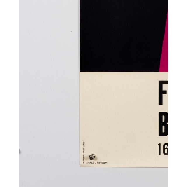 Paper Fiera Svizzera Basilea Exhibition Poster by Donald Brun, 1955 For Sale - Image 7 of 9