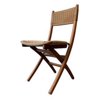 Vintage Japanese Folding Chair For Sale