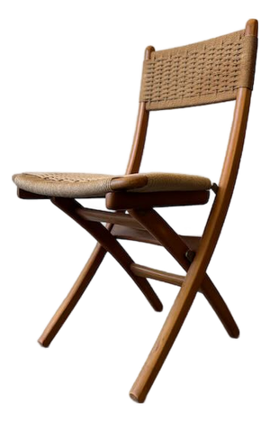 Vintage Japanese Folding Chair