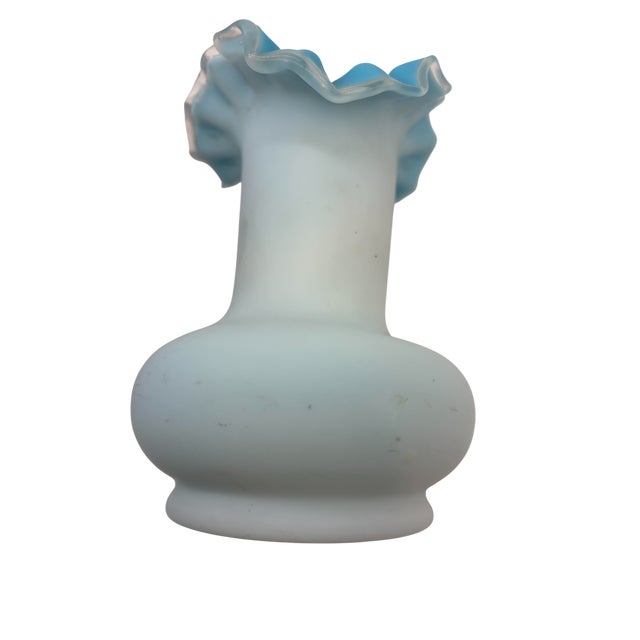 Late 19th Century Blue Art Glass Vase For Sale - Image 13 of 14