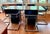 Mid-Century Modern Set of 6 Matteo Grassi Mg5 Attributed Cantilevered Dining Chairs in Black Leather and Chrome, Italy, 1980s For Sale - Image 3 of 12