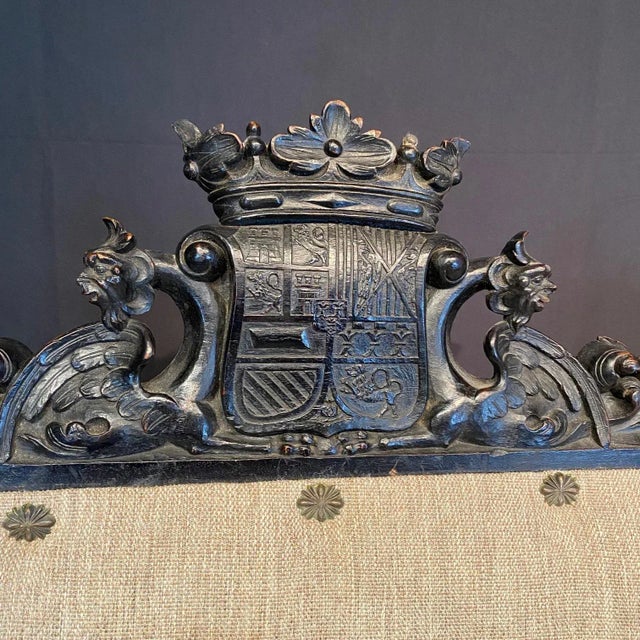 18th Century British Baroque or Renaissance Revival Armchairs -a Pair For Sale - Image 12 of 13