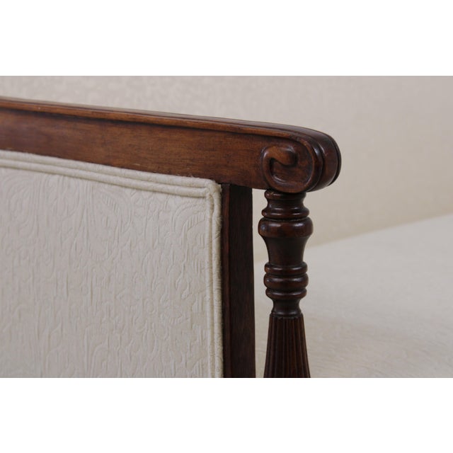 Hickory Chair Co. Sheraton Style Upholstered Sofa For Sale - Image 9 of 14