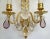 French Gilt Bronze Sconces with Rock Crystal and Amethyst Prisms - A Pair For Sale - Image 9 of 13