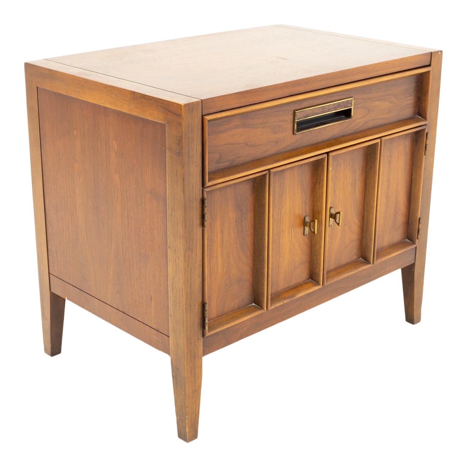 Drexel Mid Century Walnut Nightstand Chairish